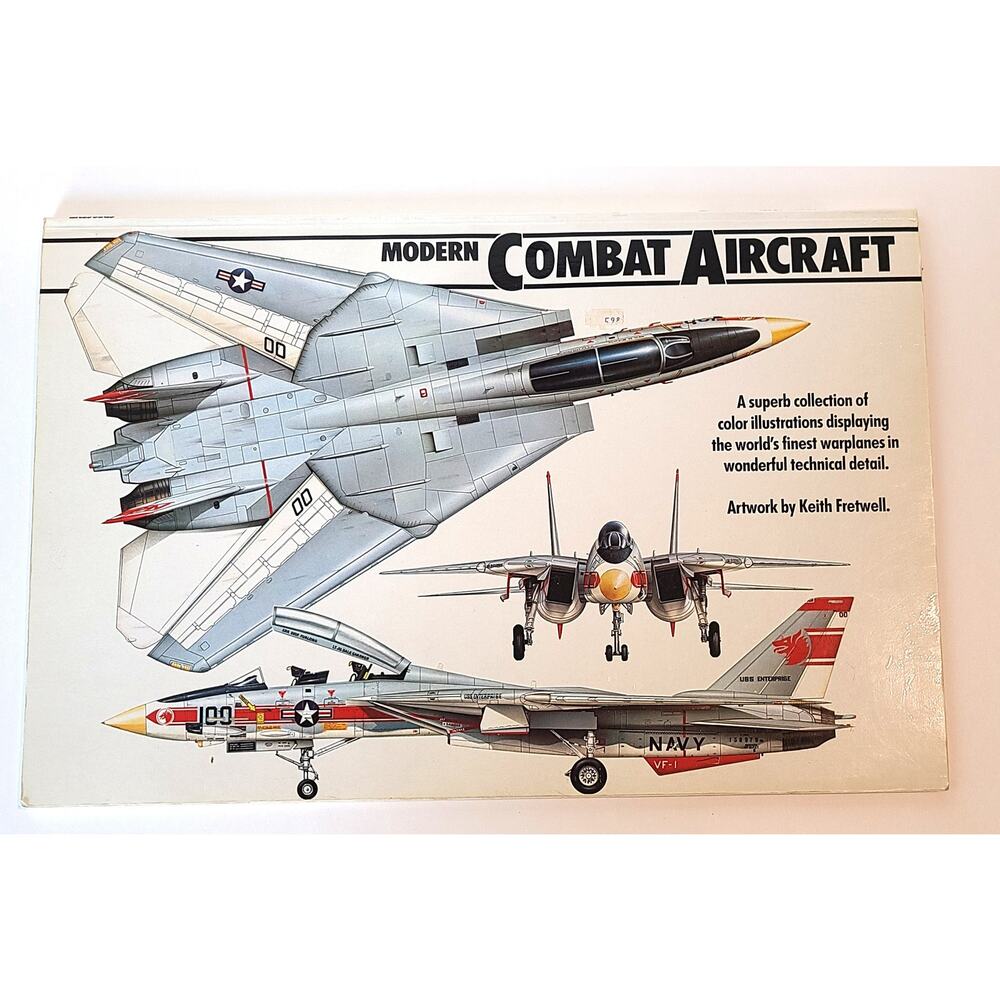Modern Combat Aircraft Poster Book David Donald Keith Fretwell 1984 Soft Cover
